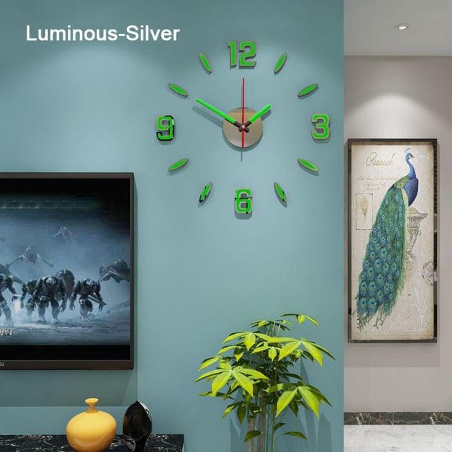 Luminous Silent Wall Clock