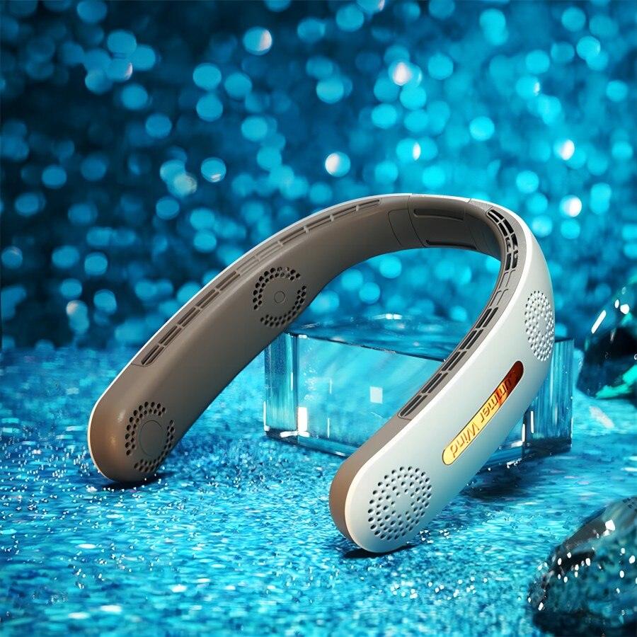 Rechargeable Neckband Fan