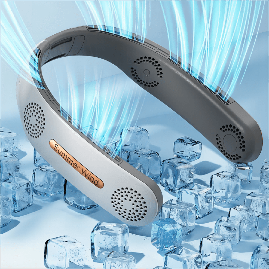 Rechargeable Neckband Fan