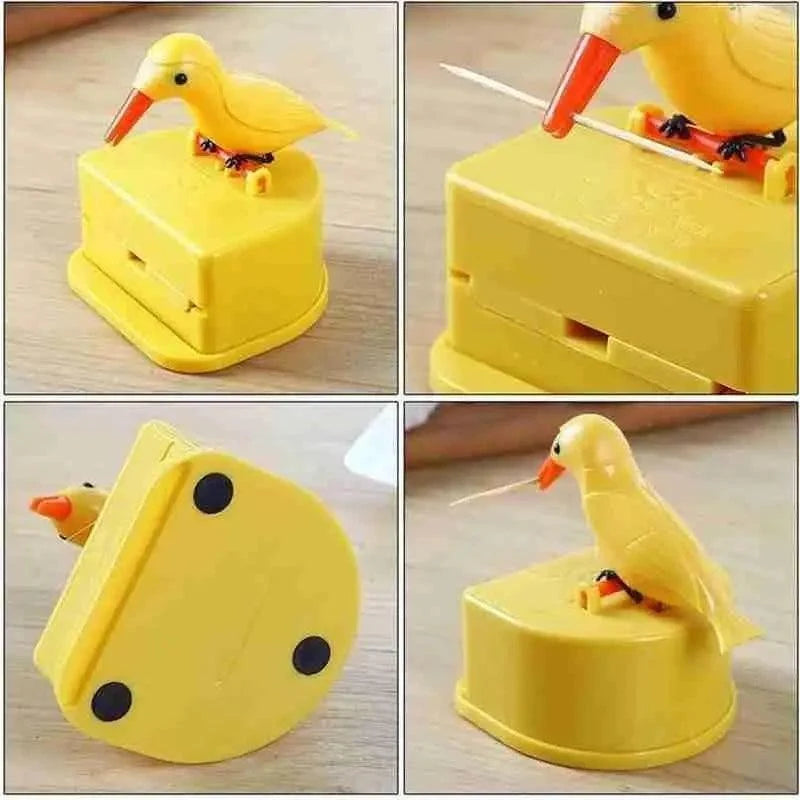 Yellow Bird Toothpick Dispenser
