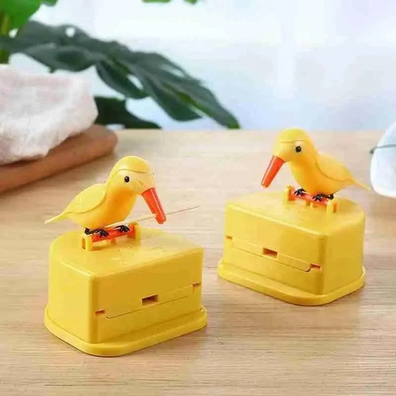Yellow Bird Toothpick Dispenser