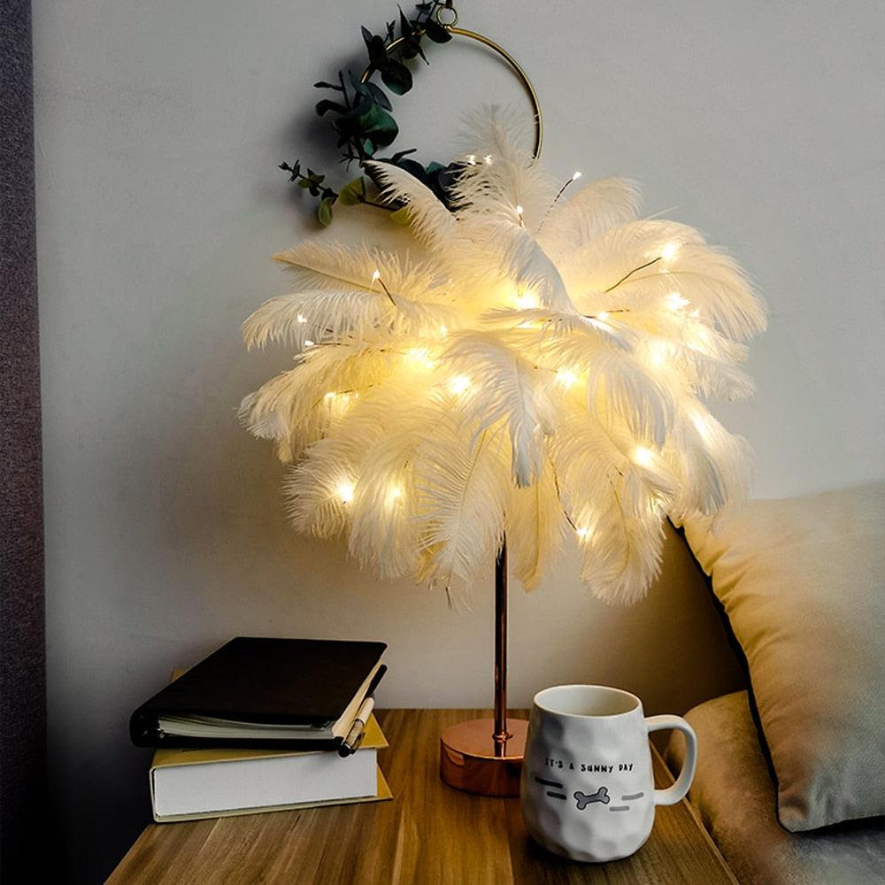 Remote Feather Fairy Lamp