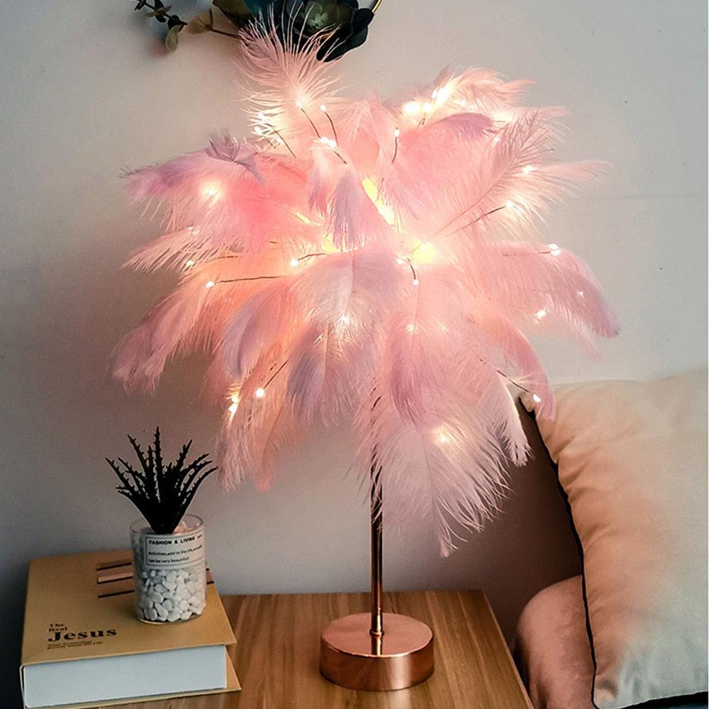 Remote Feather Fairy Lamp