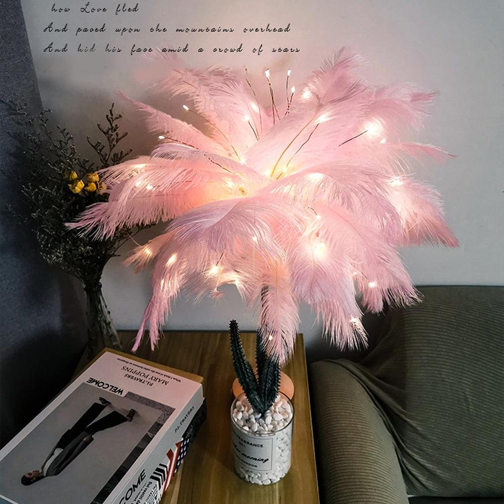 Remote Feather Fairy Lamp