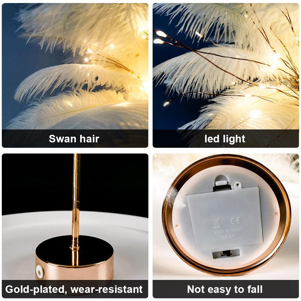 Remote Feather Fairy Lamp