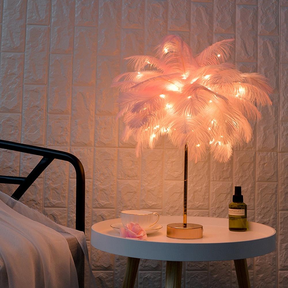 Remote Feather Fairy Lamp