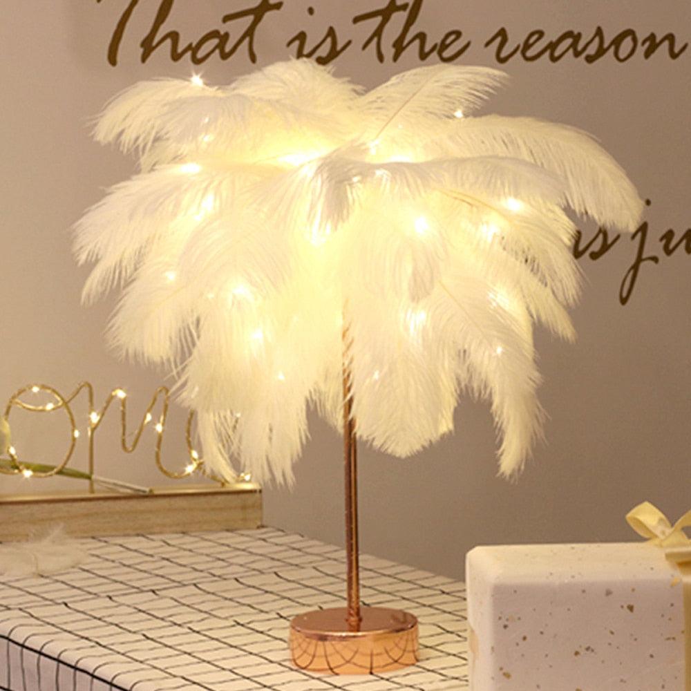 Remote Feather Fairy Lamp