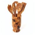 Hand-Carved Olive Wood Set