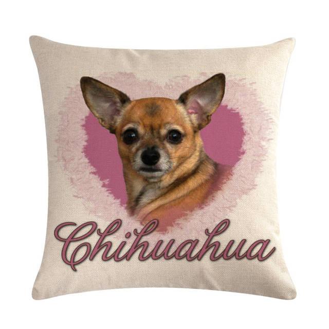 Dog Design Throw Pillow Covers