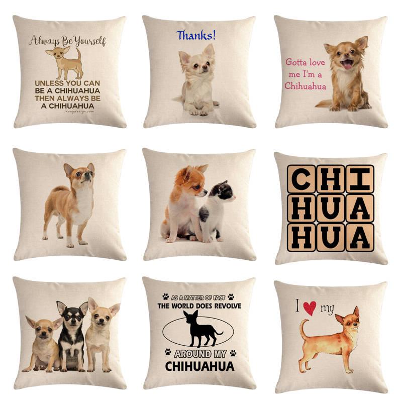 Dog Design Throw Pillow Covers