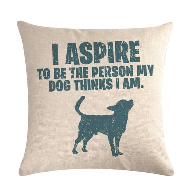 Dog Design Throw Pillow Covers