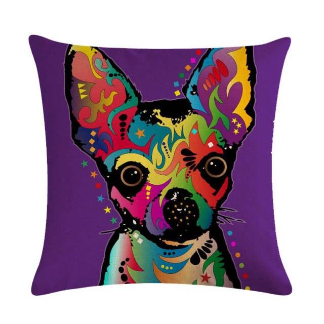 Dog Design Throw Pillow Covers