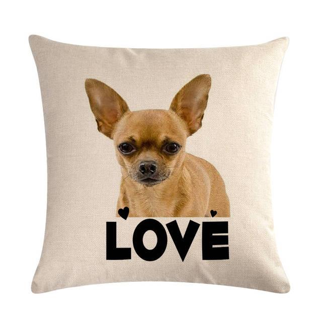 Dog Design Throw Pillow Covers