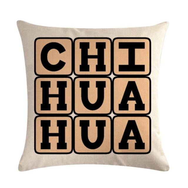 Dog Design Throw Pillow Covers