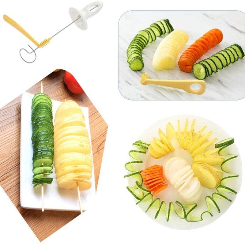 Potato Slicer BBQ Skewers