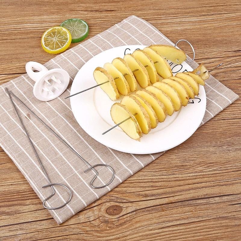 Potato Slicer BBQ Skewers