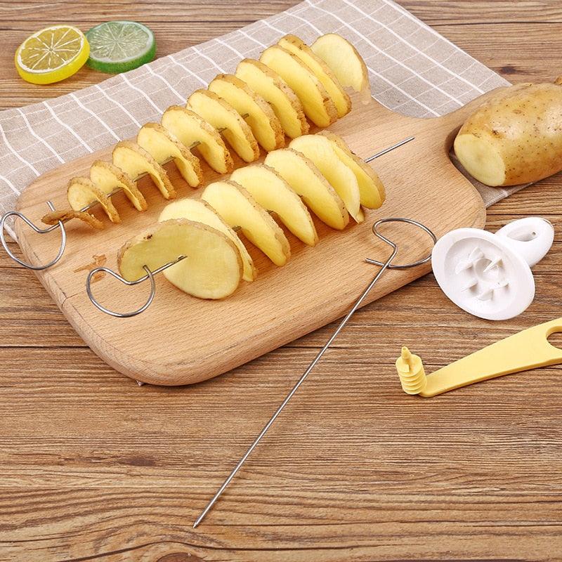 Potato Slicer BBQ Skewers