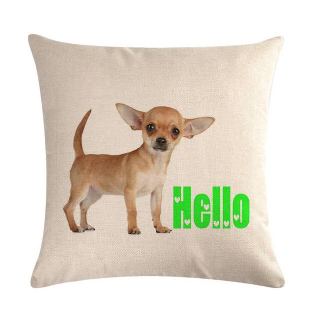 Dog Design Throw Pillow Covers