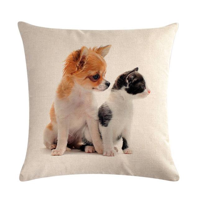 Dog Design Throw Pillow Covers