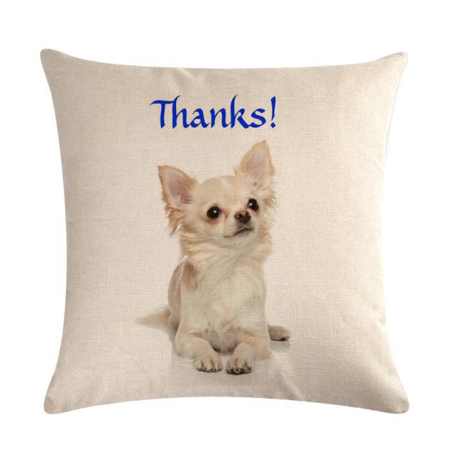 Dog Design Throw Pillow Covers