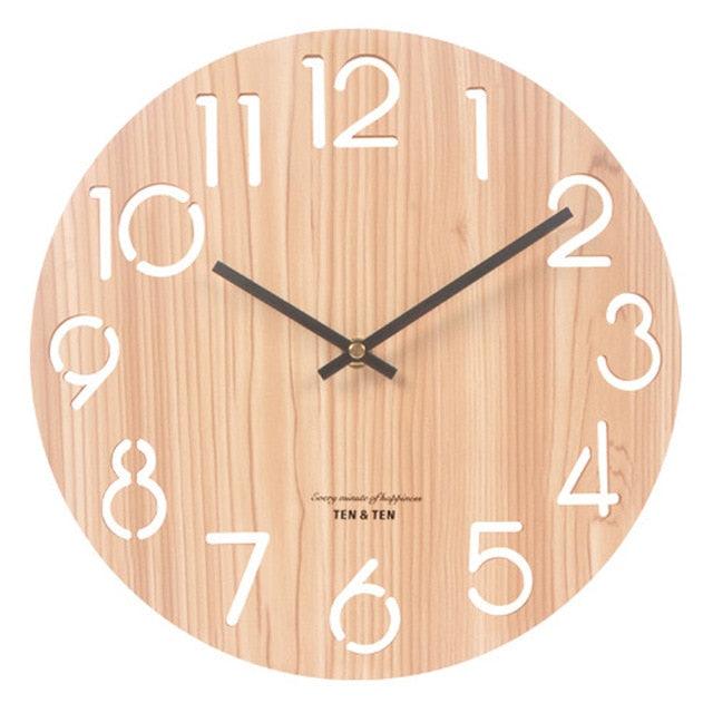 12" Wooden Wall Clock