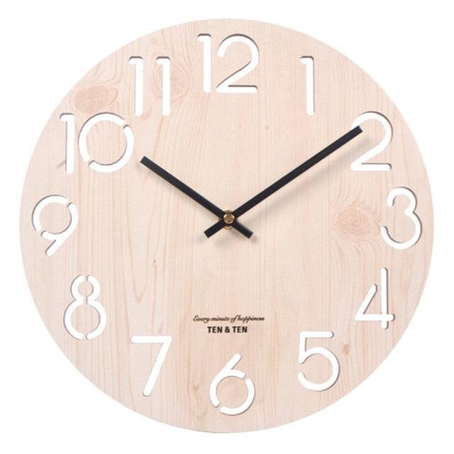12" Wooden Wall Clock