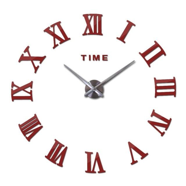 Large Roman Mirror Wall Clock
