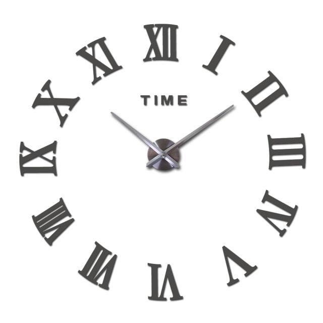 Large Roman Mirror Wall Clock