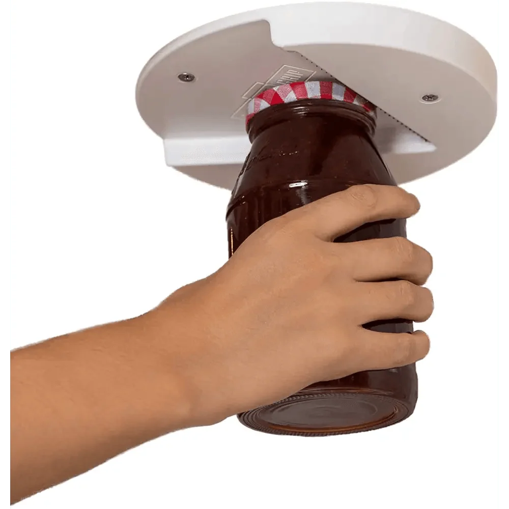 Jar Lid Opener Under Cabinet