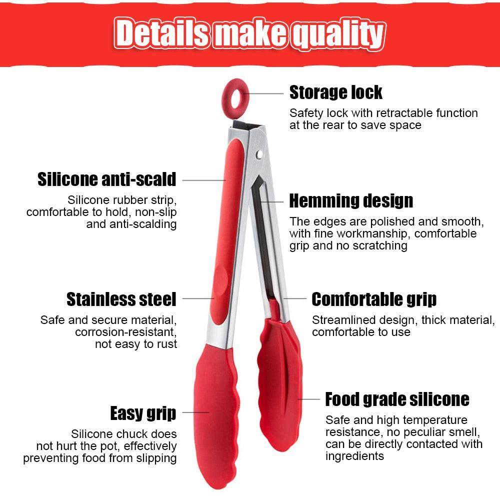 Silicone Grilling/Serving Tong