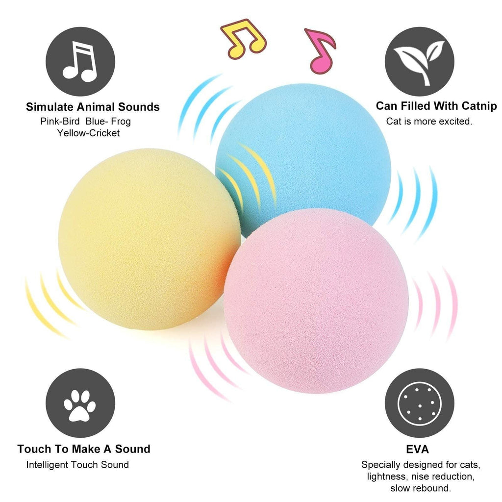 Interactive Chirping Catnip Balls