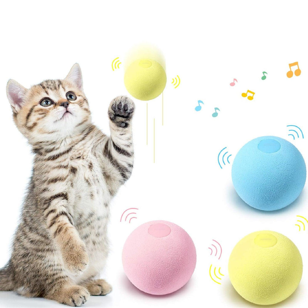 Interactive Chirping Catnip Balls