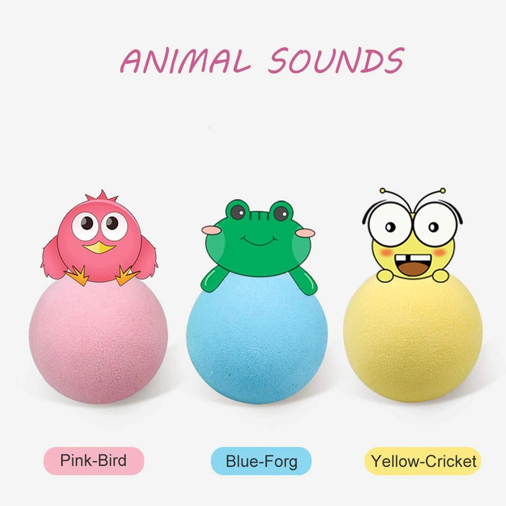 Interactive Chirping Catnip Balls