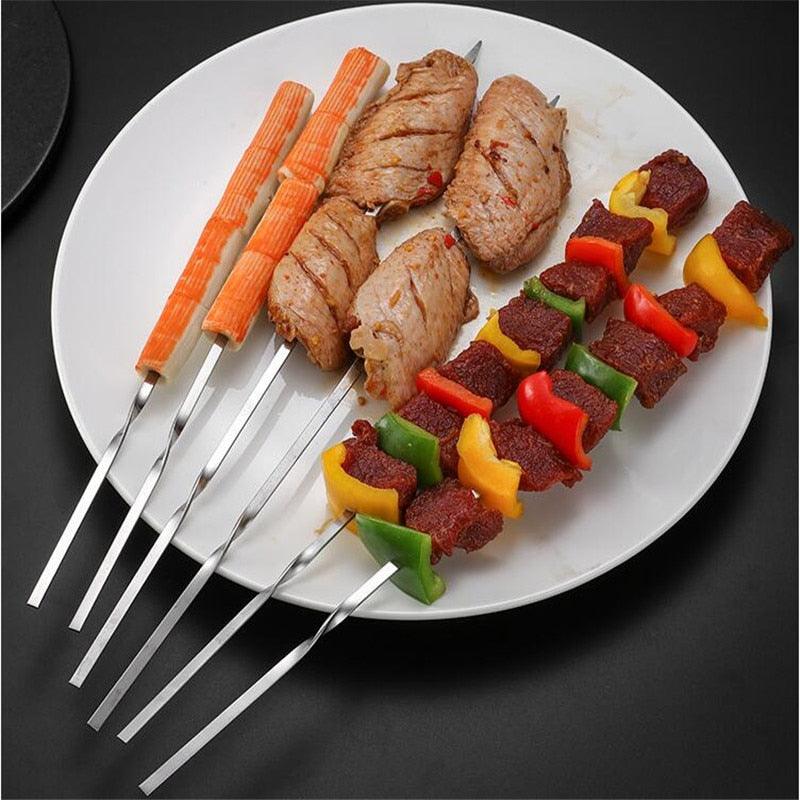 Barbeque Skewers + Holder