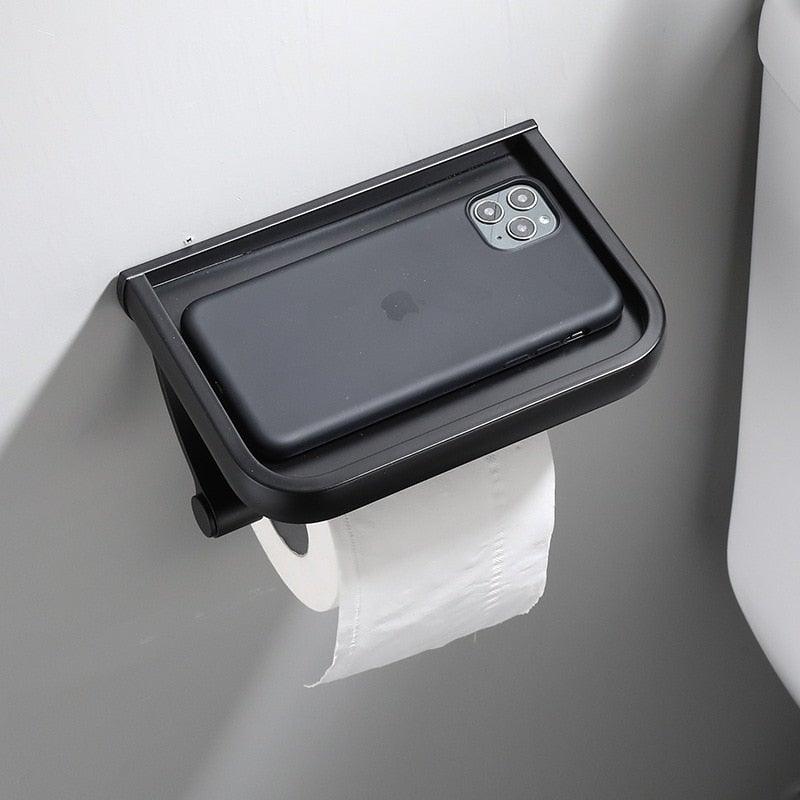 Toilet Paper Holder + Shelf