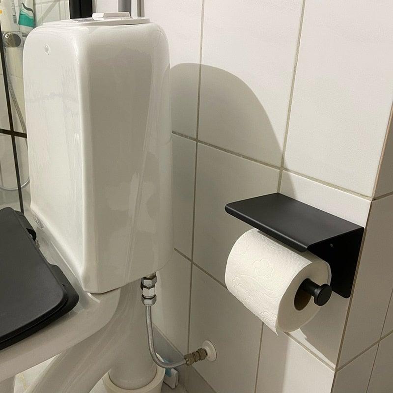 Toilet Paper Holder + Shelf