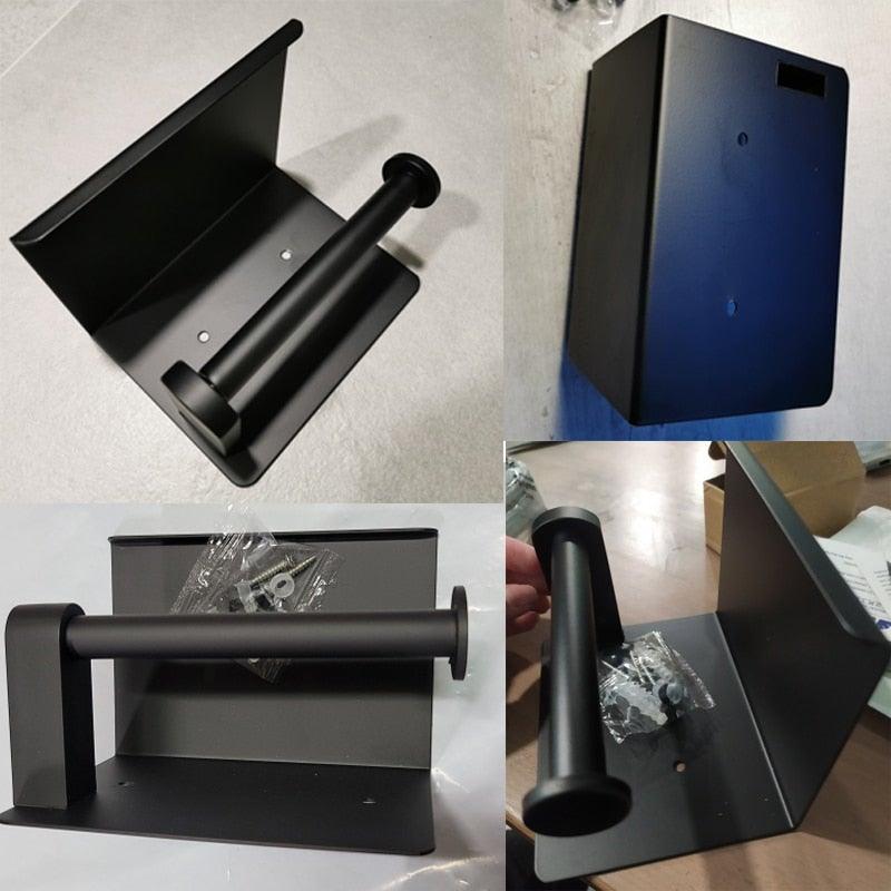 Toilet Paper Holder + Shelf