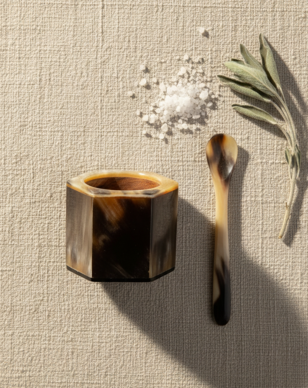 Horn Sugar Scooper Set