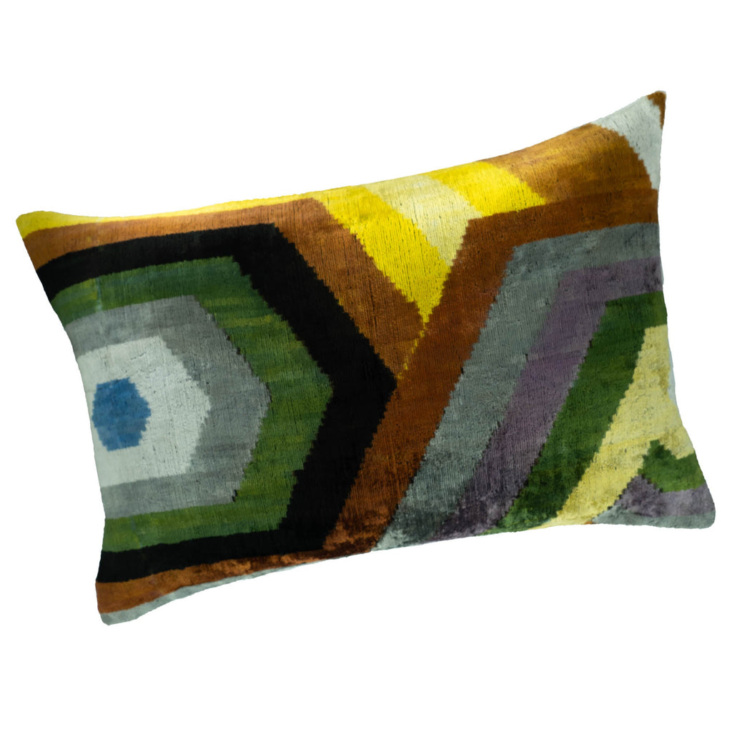 Silk Velvet Throw Pillow Cover, 16 x 24