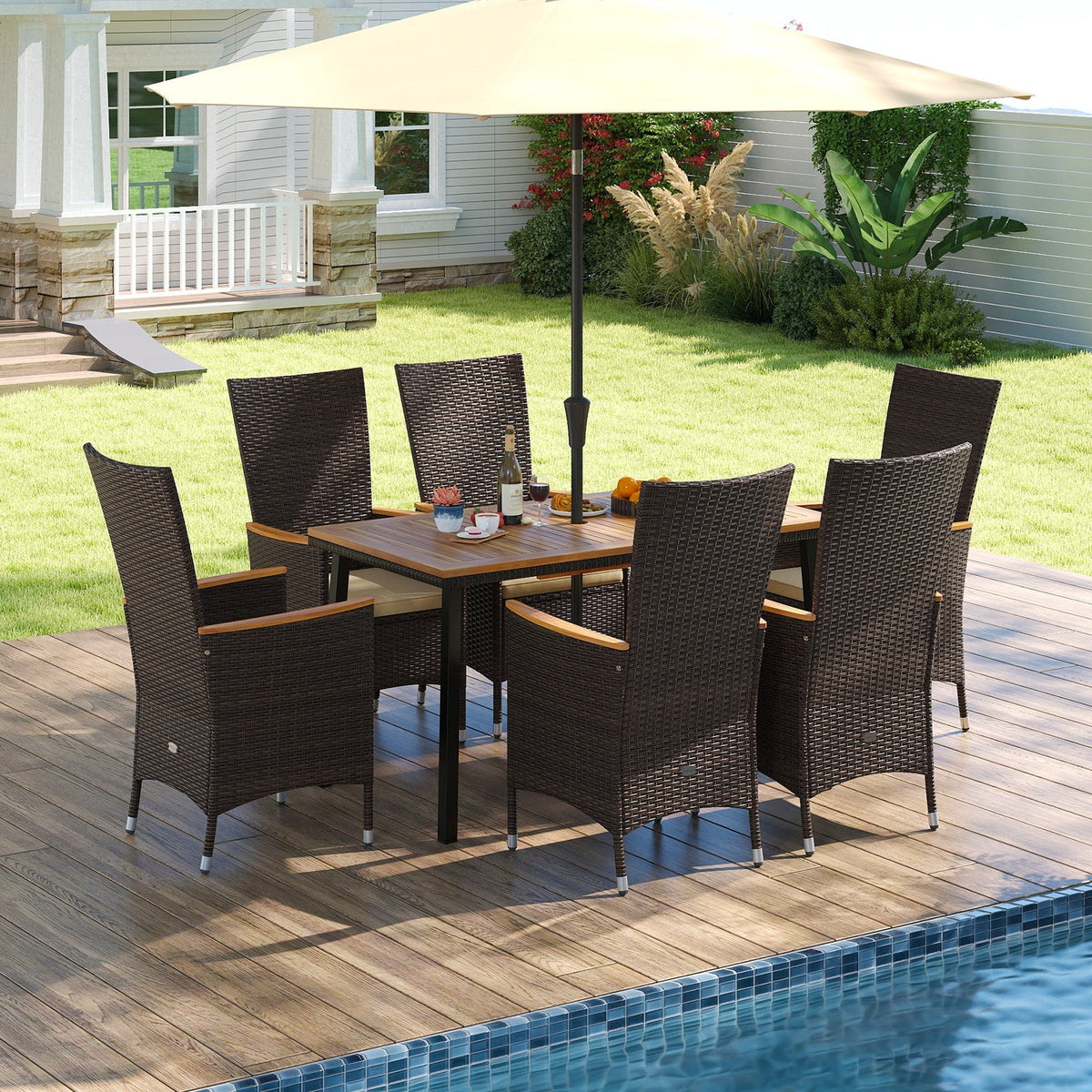 Outdoor Dining Set- 6 Person