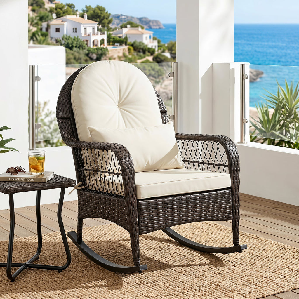 Outdoor Wicker Rocking Chair