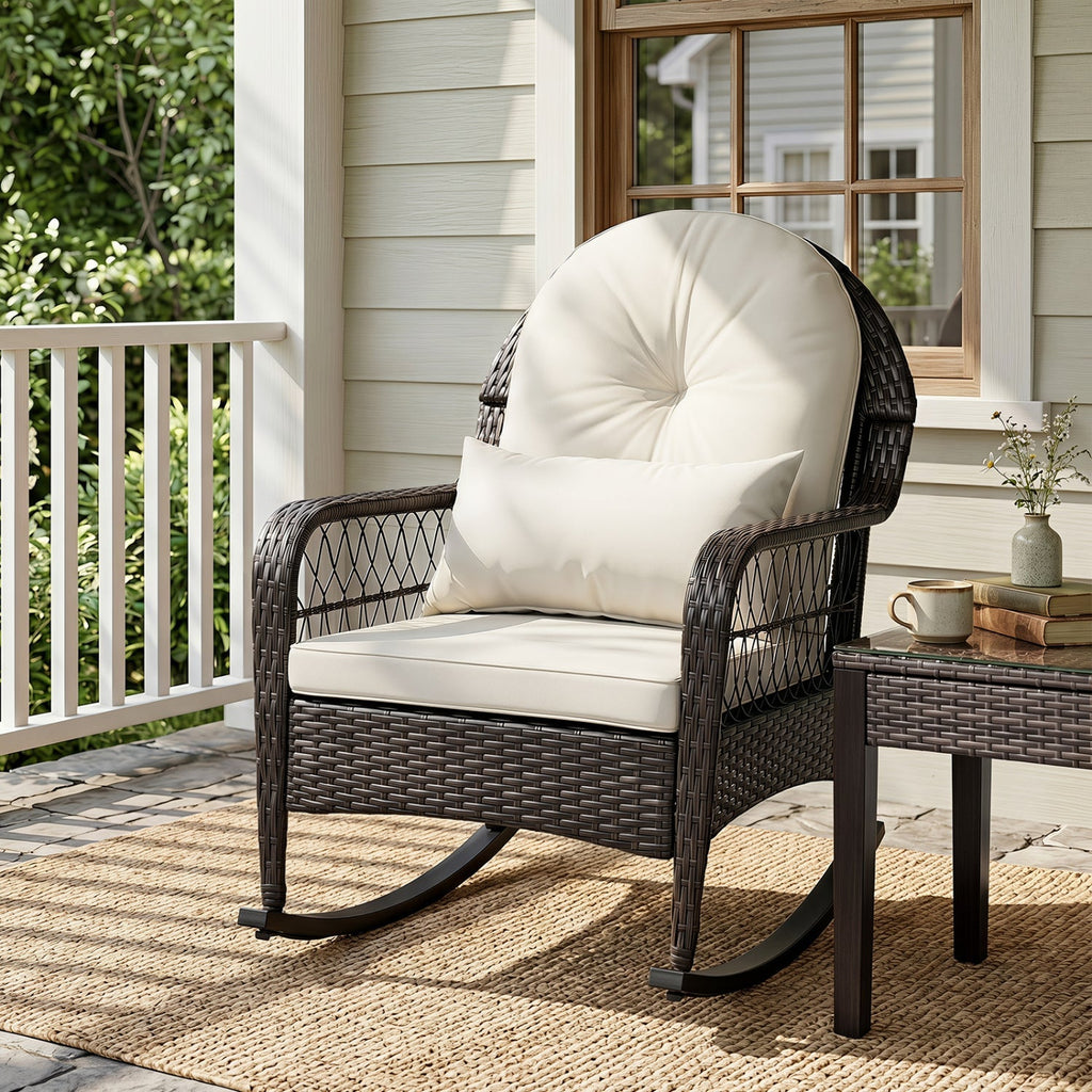 Outdoor Wicker Rocking Chair
