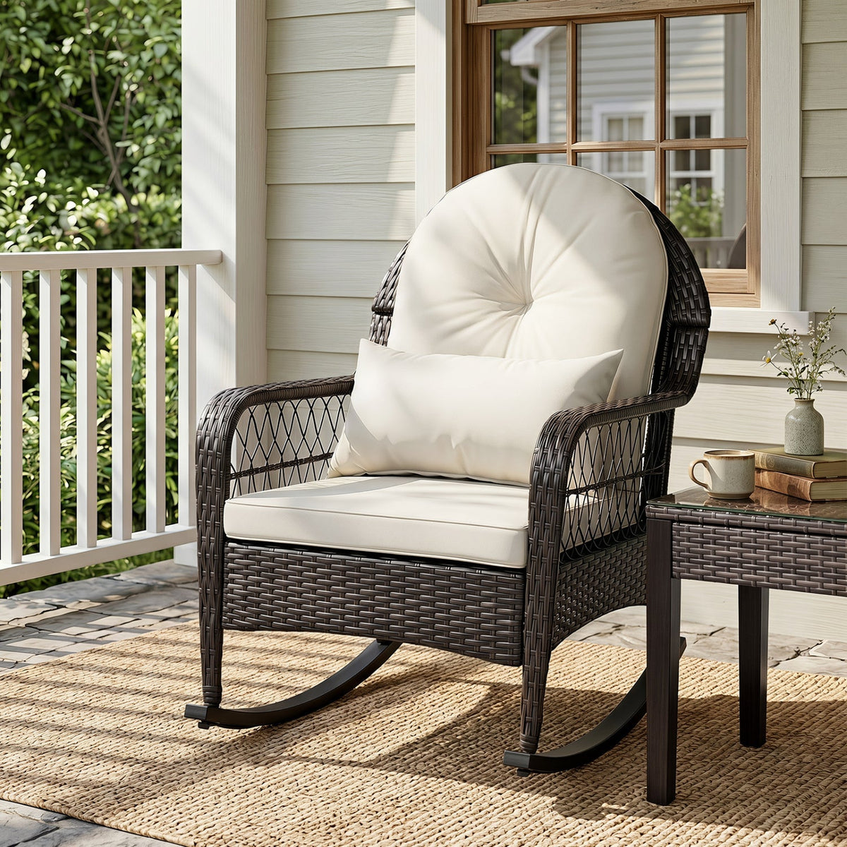 Outdoor Wicker Rocking Chair