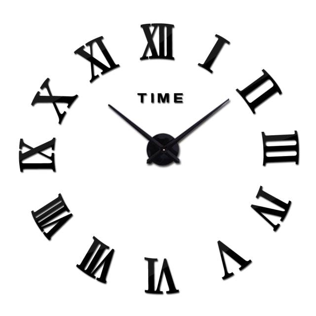 Large Roman Mirror Wall Clock