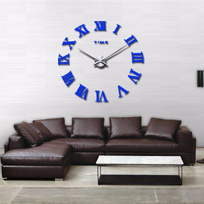 Large Roman Mirror Wall Clock