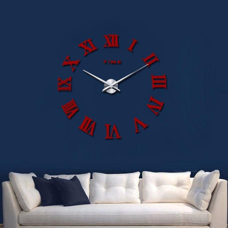Large Roman Mirror Wall Clock