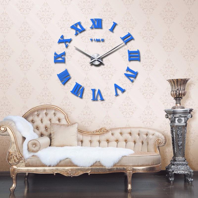 Large Roman Mirror Wall Clock