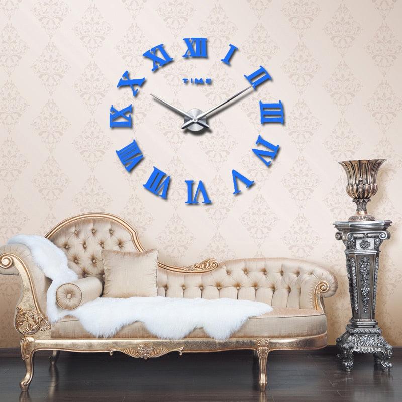 Large Roman Mirror Wall Clock