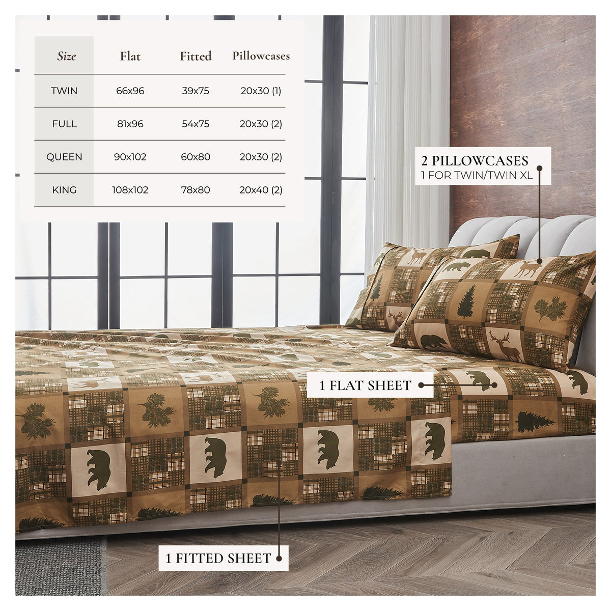 Lodge Printed Sheet Set