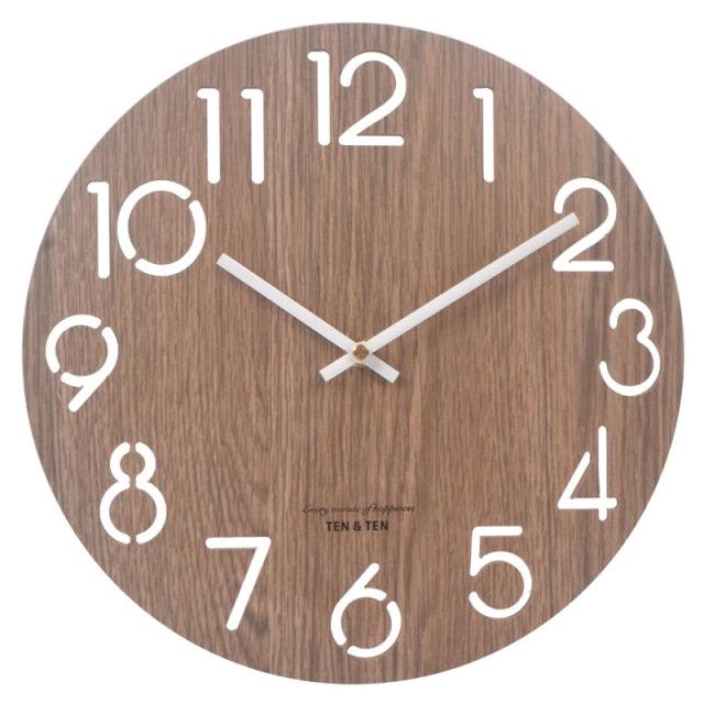 12" Wooden Wall Clock